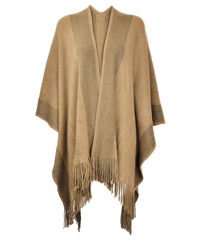 ZLYC Womens Golden Blanket Cardigan