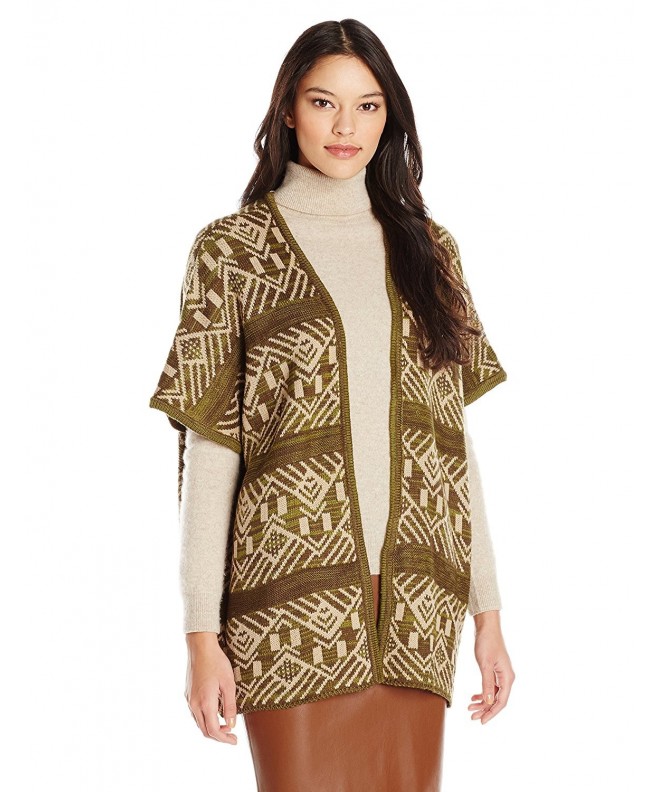 Allison Brittney Ladderback Jacquard Cardigan