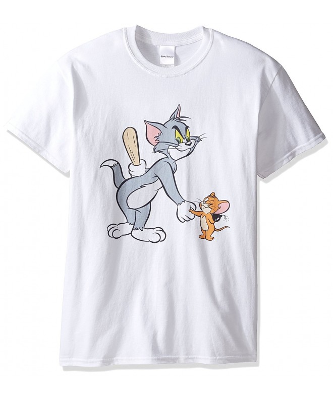 Tom Jerry Mens T Shirt White