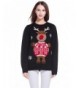 Christmas Reindeer Snowflakes Knitted Pullover