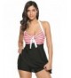 Surenow Vintage Swimsuit Skirtini Swimdress