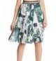 Kiind Pleated Print Skirt Large