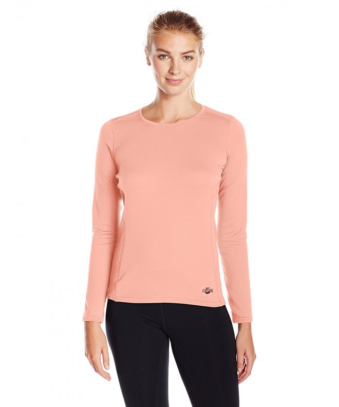 Hot Chillys Womens Geo Thermal Peach