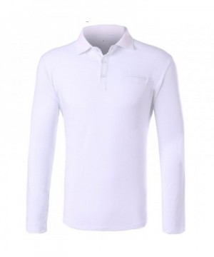Insenver Cotton Casual Long Sleeve White L