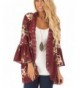 Halife Womens Floral Kimono Cardigan