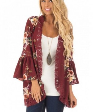 Halife Womens Floral Kimono Cardigan