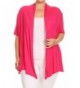 Womens Solid Sleeves Asymmetric Cardigan