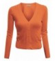 Doublju Length Knit Cardigan ORANGE