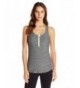 Oiselle Womens Henley Tank Black