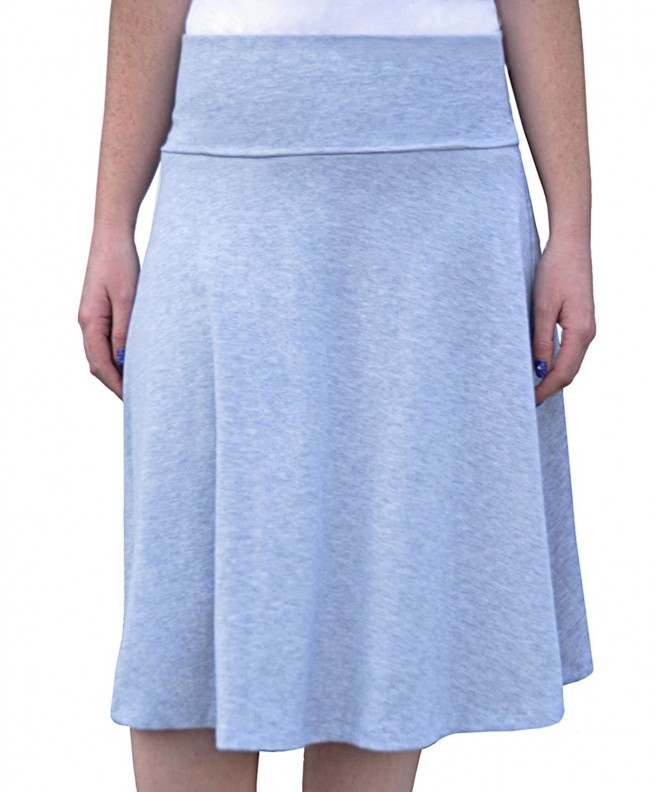 Womens Modest Length Skater Heather