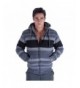 Leehanton Stripe Sherpa Lined Fleece Sweatshirt