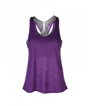 Camisole Racerback Workout Exercise Purple2