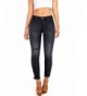 Wax Womens Juniors Frayed Skinny