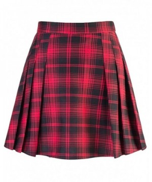 Women Pleated School Uniform Plaids