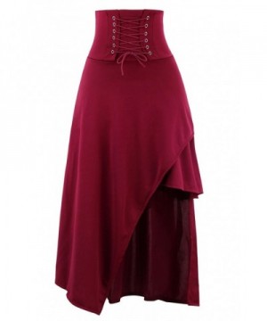 Killreal Victorian Steampunk Asymmetrical Burgandy