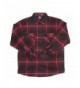 YAGO Flannel Sleeve Button Burgendy