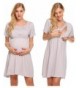 Miuniu Maternity Nursing Breastfeeding Nightgown