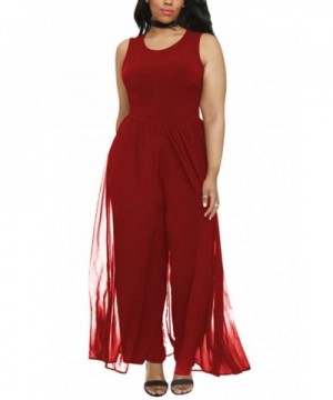 Linsery Elegant Sleeveless Chiffon Jumpsuits