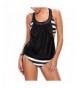 Comeon Womens Stripes Tankini Swimwear