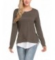 ELESOL Womens Sleeve Oversized Pullover