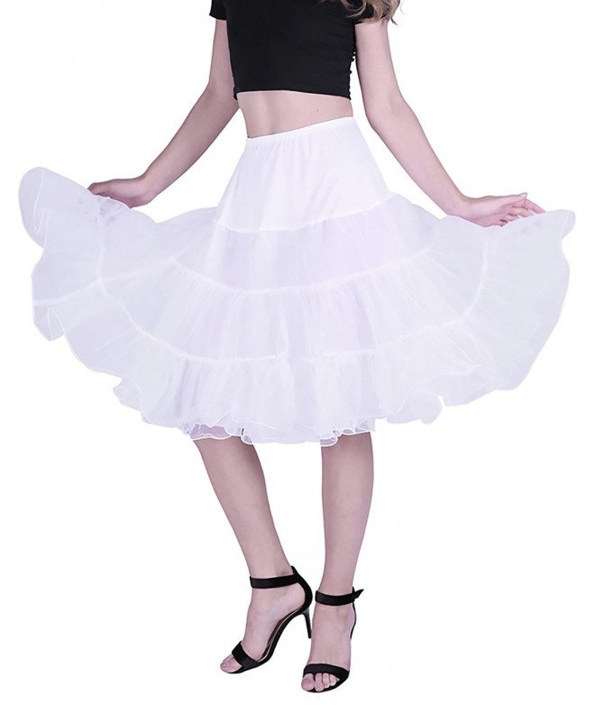Women's Petticoat Vintage Slip Rockabilly Swing Dress Underskirt Tutu ...