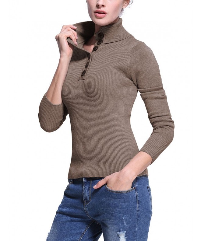 Roco Rose Womens Turtleneck Sweater