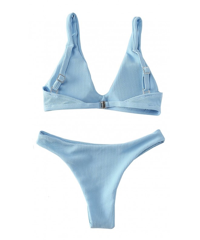 Women's Bikini Two Piece Swimsuit - Blue - CW180GYXQTW