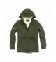 Womens Military Hooded Sherpa Drawstring