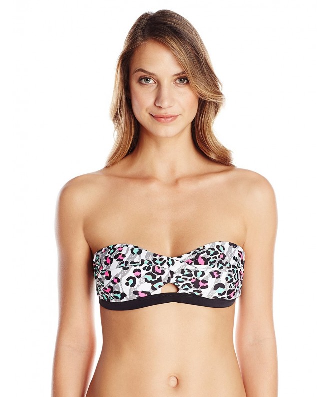 InMocean Womens Leopard Bandeau Bikini