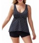 Holipick Neckline Backless Tankini Boyshort