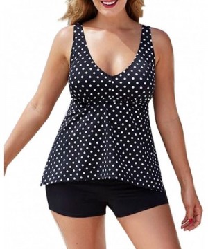 Holipick Neckline Backless Tankini Boyshort