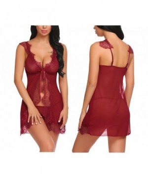 Imposes Chemise Lingerie V Neck Babydoll