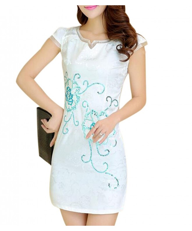 Aro Lora Womens Cheongsam Dresses