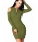 JayJay Shoulder Zipper Sleeve Bodycon