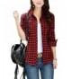 FShop365 Sleeve Button up Flannel Boyfriend