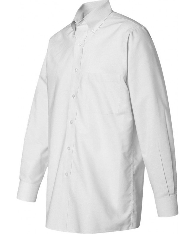 Van Heusen Long Sleeve Pinpoint WHITE L