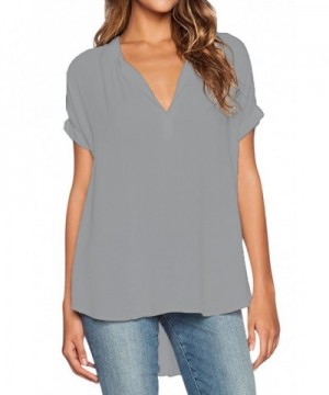 Seakoody Womens Sleeve Blouse Chiffon