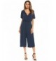 ELESOL Womens Cotton Jumpsuit Pockets