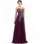 Evening Gowns Embroidery Design Strapless