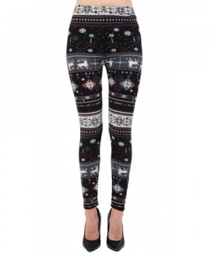 VIV Collection Printed Leggings Reindeer