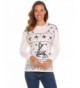 Reindeer Christmas Knitted Sweatshirt Pullover