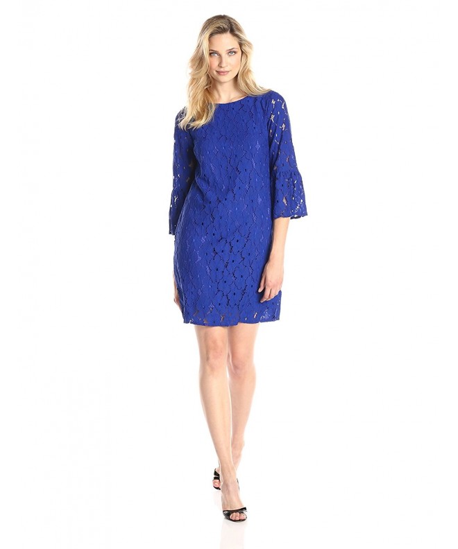 AGB Womens Sleeve Scoop Dress