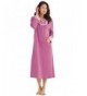 PajamaGram Womens Softest Nightgown Raspberry