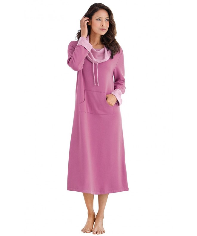 PajamaGram Womens Softest Nightgown Raspberry