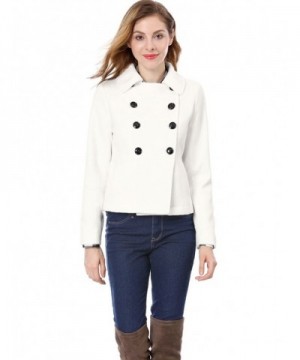 Allegra Womens Breasted Sleeves Peacoat