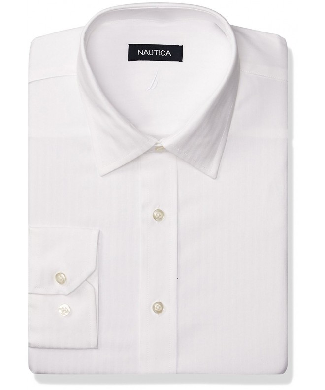 Nautica Mens Stripe White 16 5