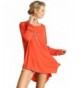 Umgee Womens Asymmetrical Sleeve Orange