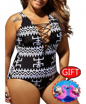 Swimsuit Monokini Printed Control Bathing