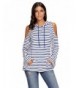 EnlaChic Striped Pullover Lightweight Sweatshirt