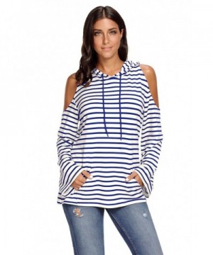 EnlaChic Striped Pullover Lightweight Sweatshirt